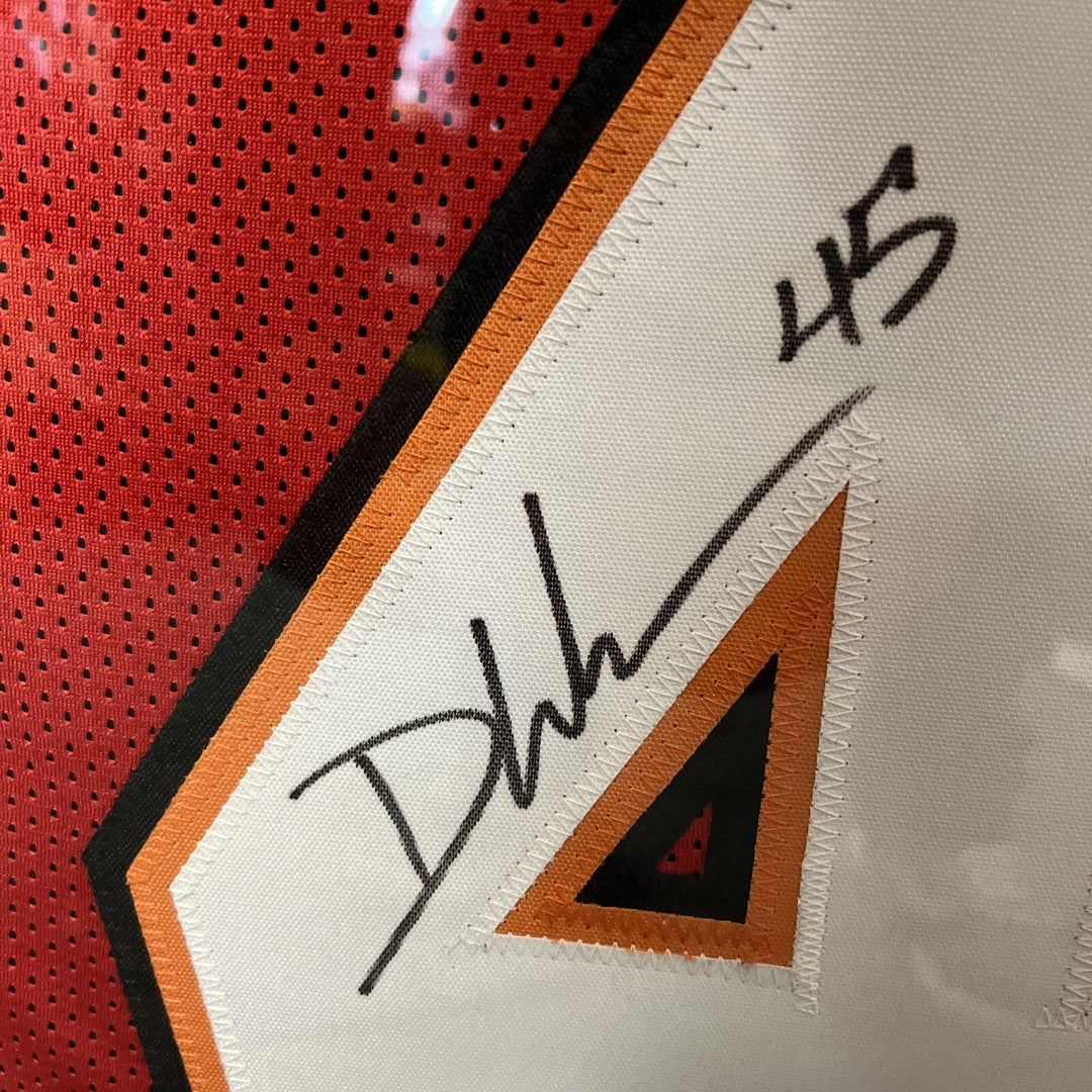 Devin White Signed Custom Framed Tampa Bay Buccaneers Jersey Beckett Sticker 