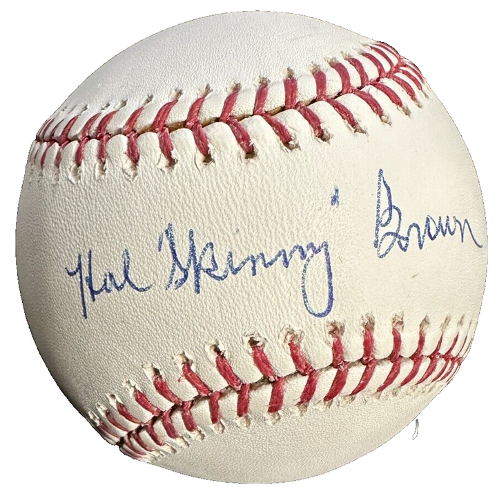 Hal Skinny Brown Autographed Major League Baseball HOF BAS White Sox