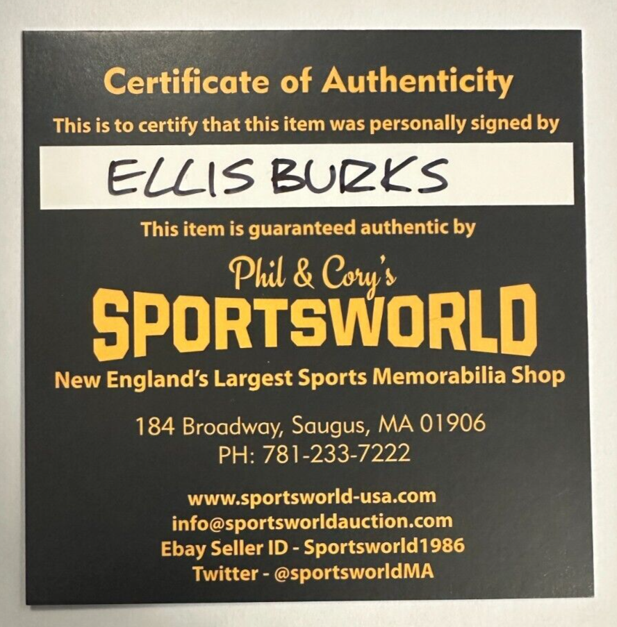 Ellis Burks Autographed Rawlings Gold Glove Baseball W/ 1990 GG Insc Red Sox