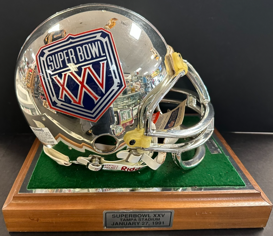 New York Giants Super Bowl XXV Silver Anniversary Full Size Helmet 1184/2500