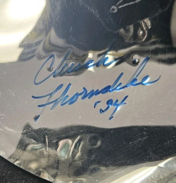 Chuck Thorndike & Steve Leach Signed Boston Bruins Annalee Doll