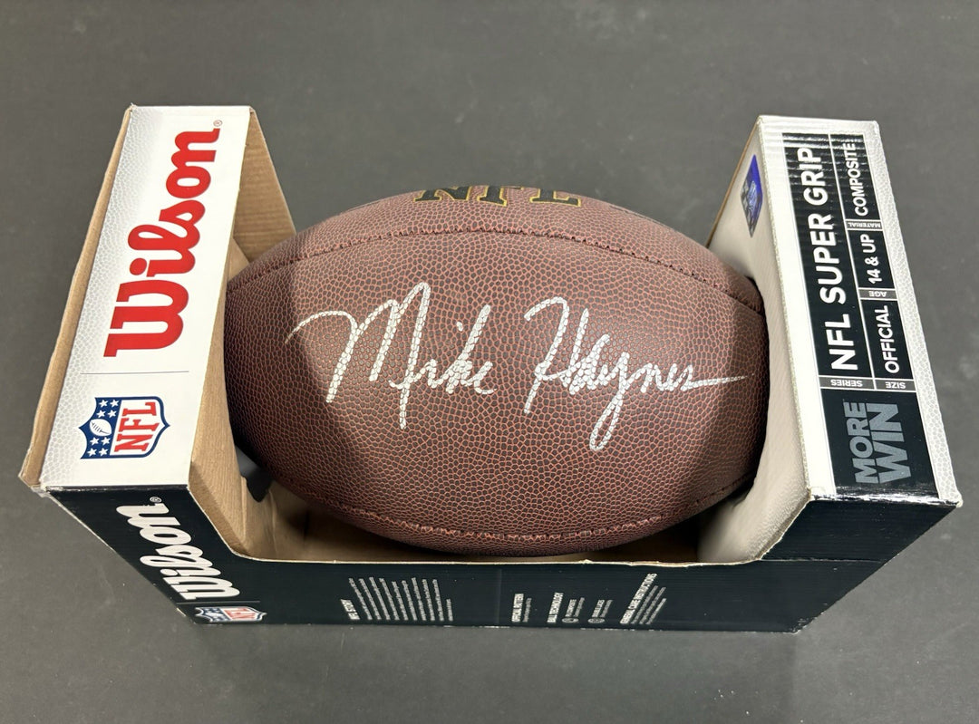 Mike Haynes Signed Football HOF COA Patriots Raiders
