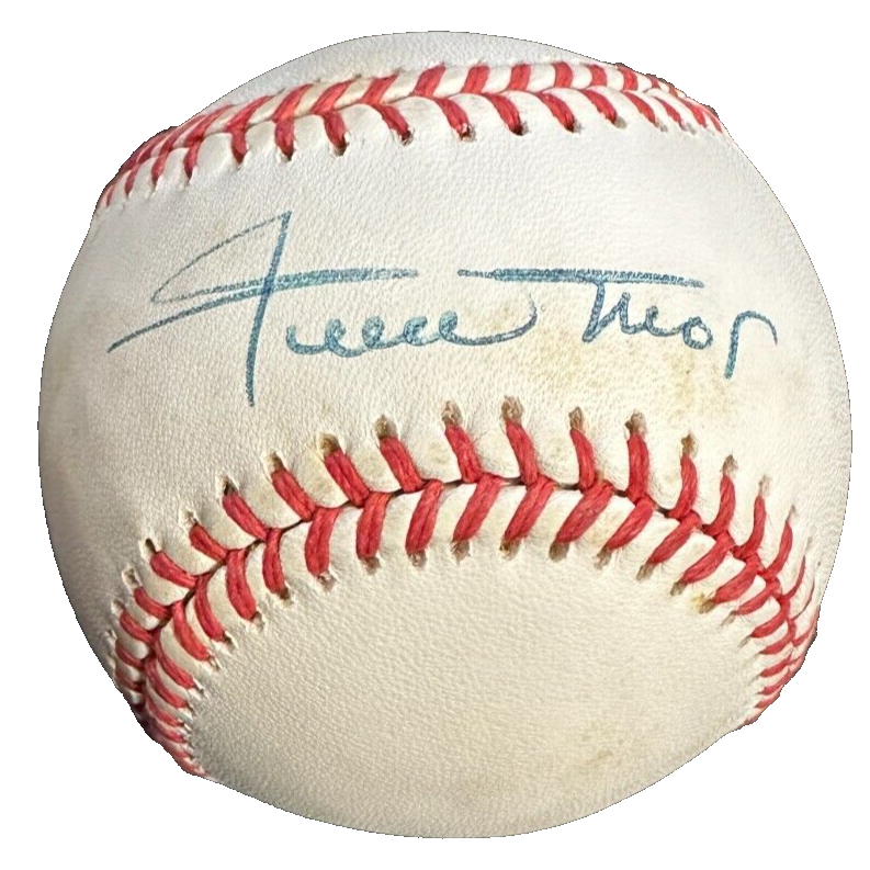 Willie Mays Autographed William White National League Baseball Giants HOF BAS