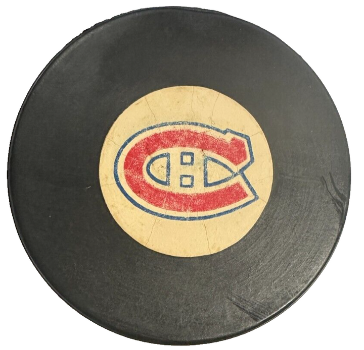 Vintage 1969-73 Montreal Canadiens Art Ross-Converse Game Hockey Puck NHL