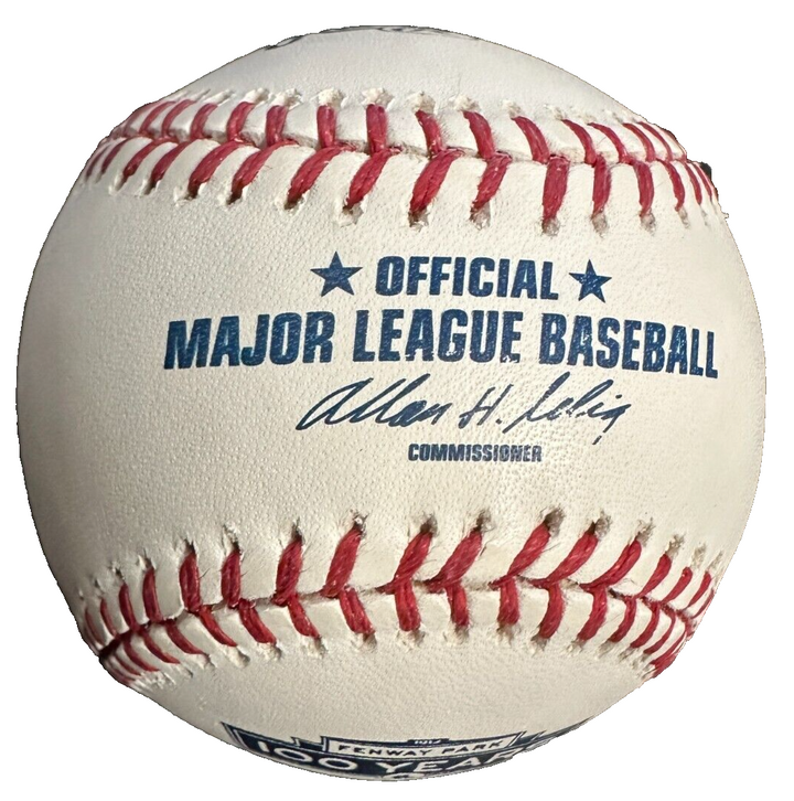Eddie Bressoud Autographed Fenway Park 100th Anniversary Ball W/ Red Sox 1962-65