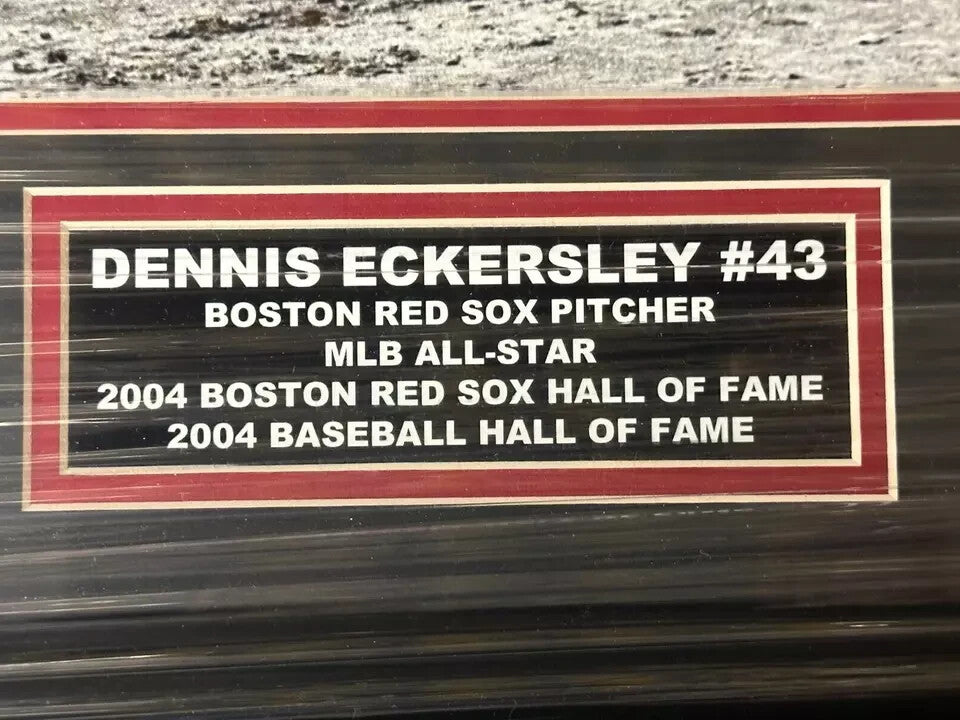Dennis Eckersley Autographed 11x14 Photo Framed W/ HOF 04 & 390 Saves Insc
