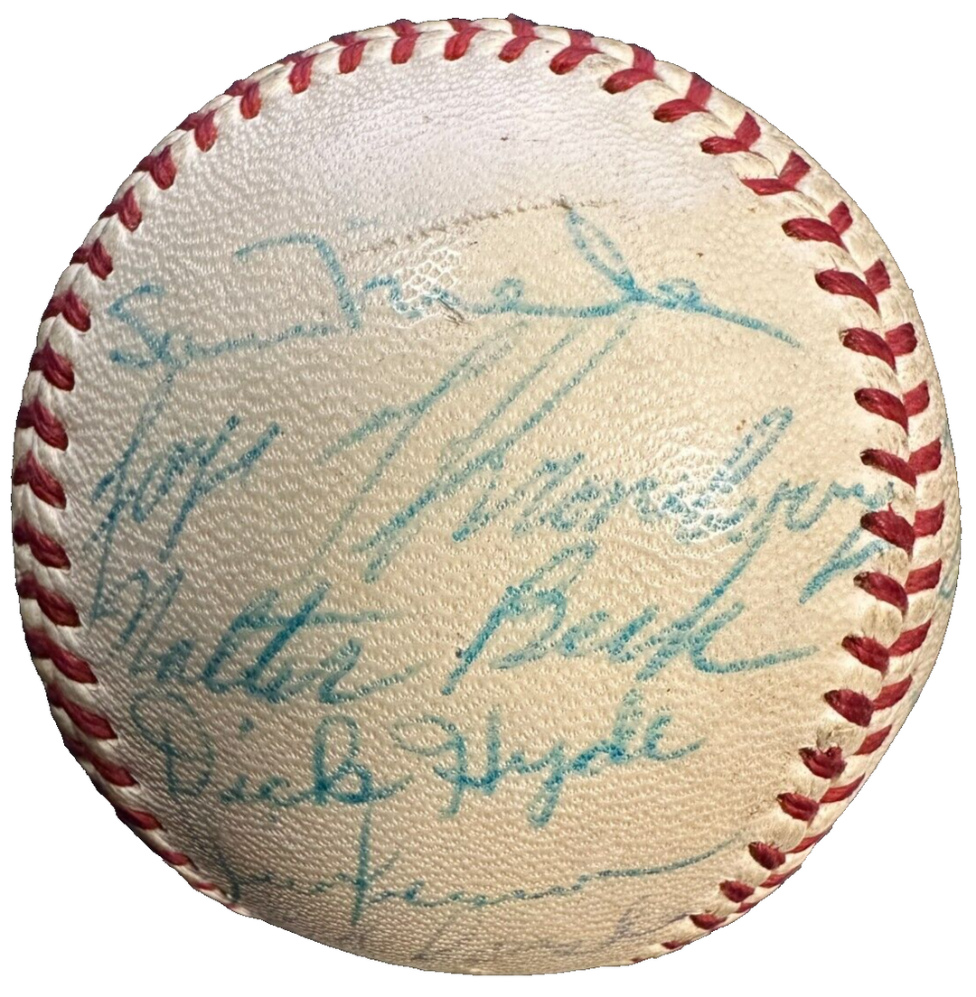 1959 Washington Senators Team Autographed Baseball Killebrew