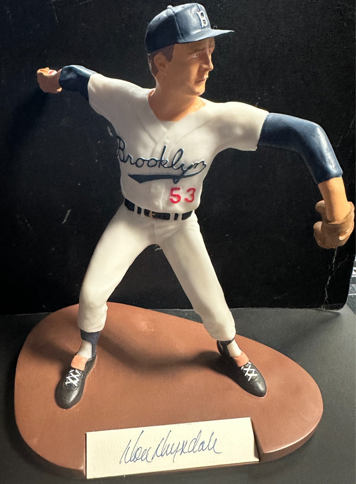 Don Drysdale Autographed Salvino Statue /2500 Salvino COA Dodgers HOF