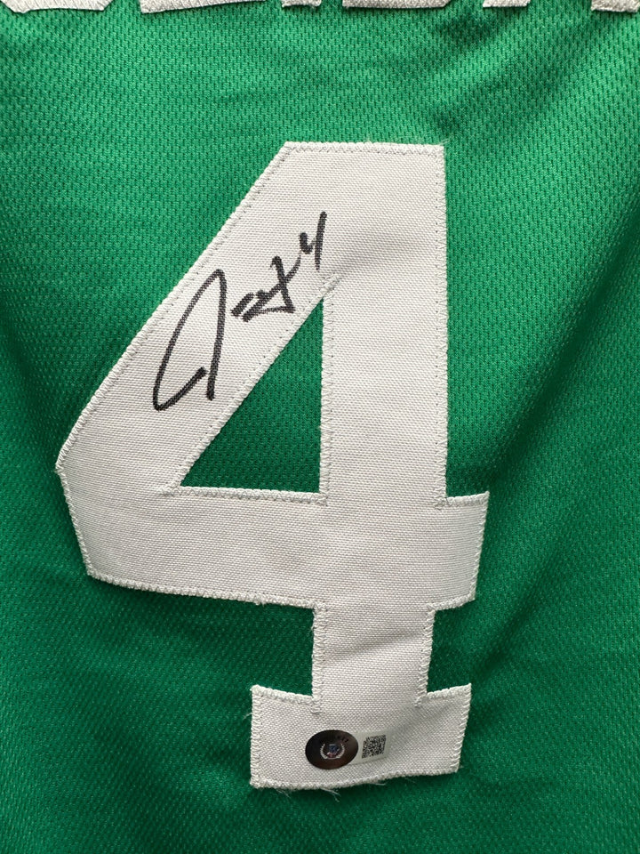 Jrue Holiday Autographed Boston Celtics Custom Road Jersey BAS