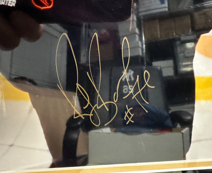 Ray Bourque & Mario Lemieux Autographed 16x20 Photo Framed JSA Bruins Penguins