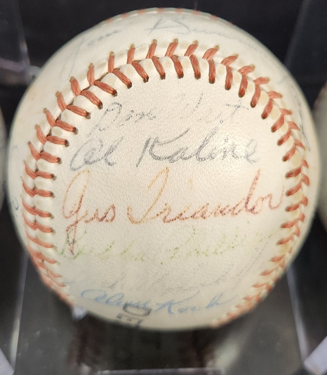 1963 Detroit Tigers Team Signed Detroit Tigers Baseball Kaline Bunning HOF COA