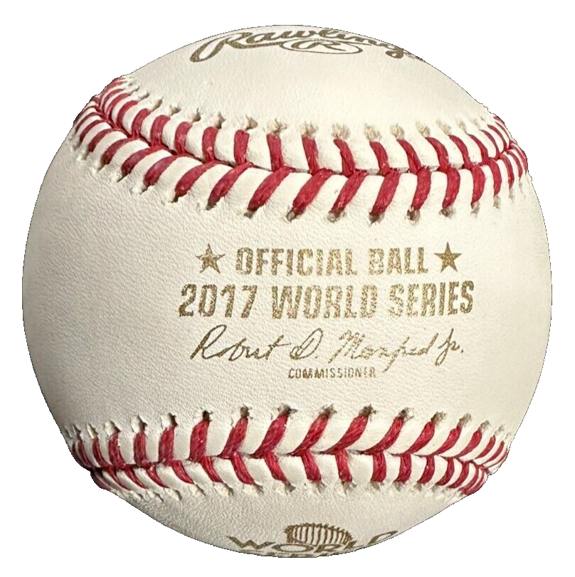 Carlos Correa Autographed Official 2017 World Series Baseball Houston Astros BAS
