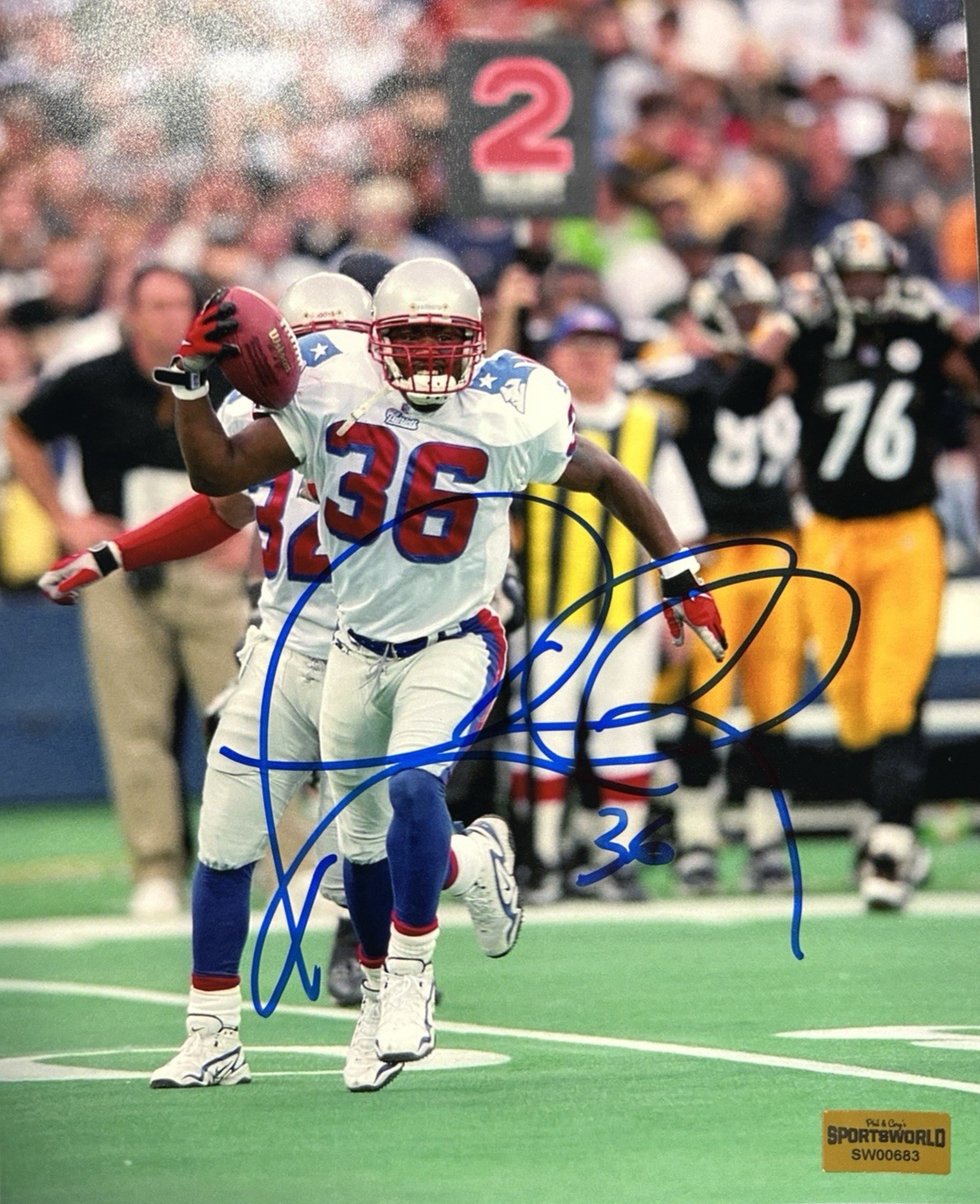 Lawyer Milloy Autographed New England Patriots 8x10 Photo NFL