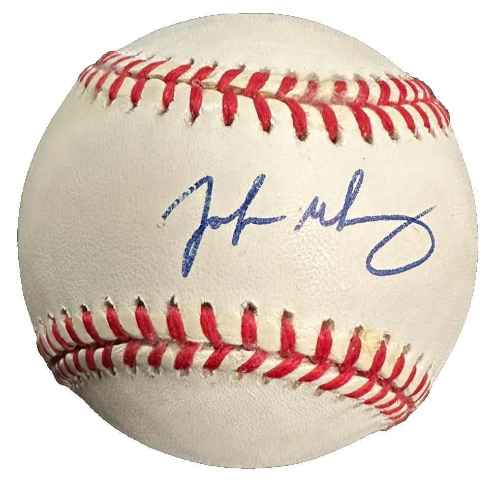John Mabry Autographed Official National League Baseball Cardinals