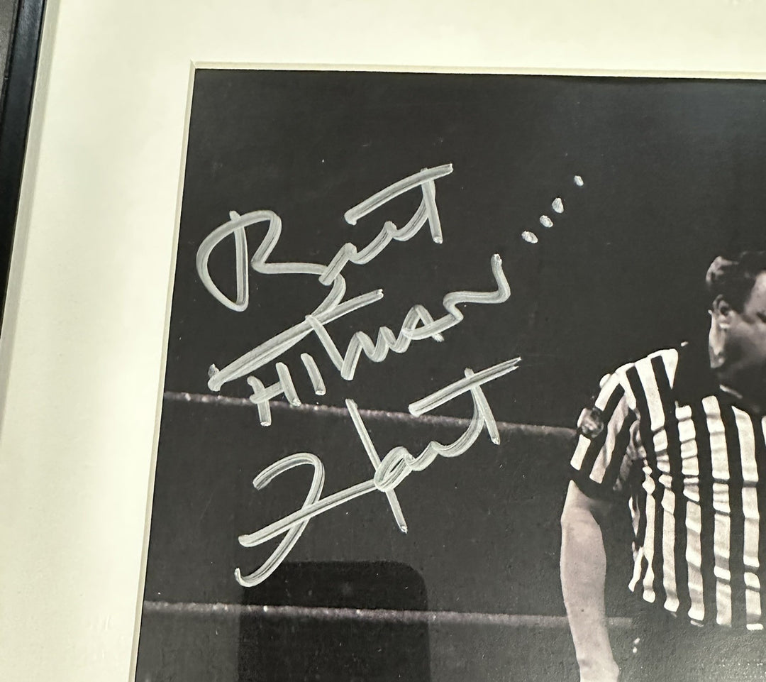 Bret The Hitman Hart & Shawn Michaels Autographed Montreal Screw Job Photo JSA