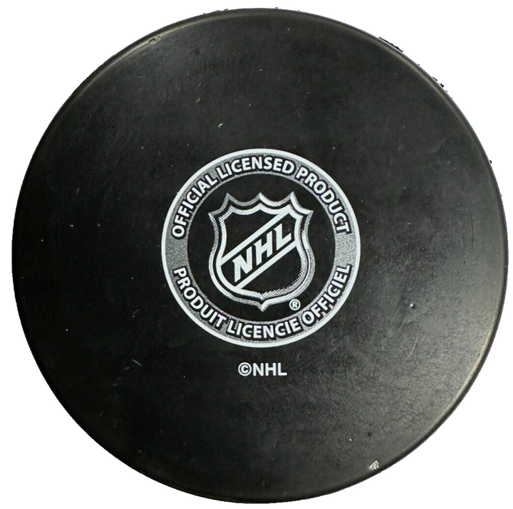 Gilles Gilbert Autographed Boston Bruins Hockey Puck NHL