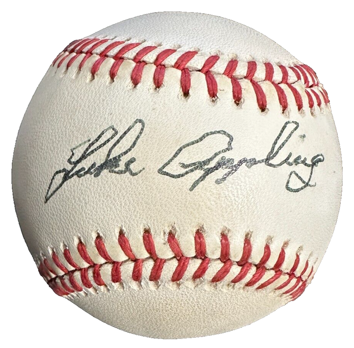 Luke Appling Autographed American League Baseball HOF BAS White Sox