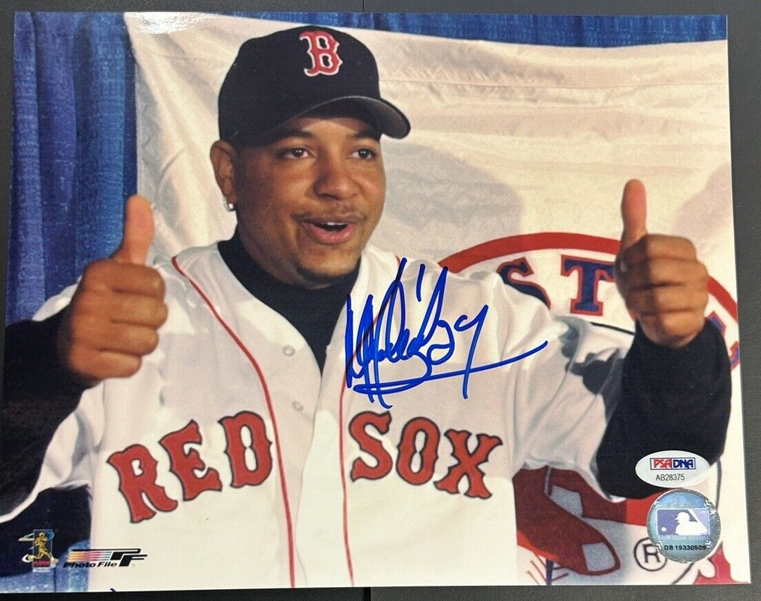 Manny Ramirez Autographed Boston Red Sox 8x10 Photo PSA/DNA