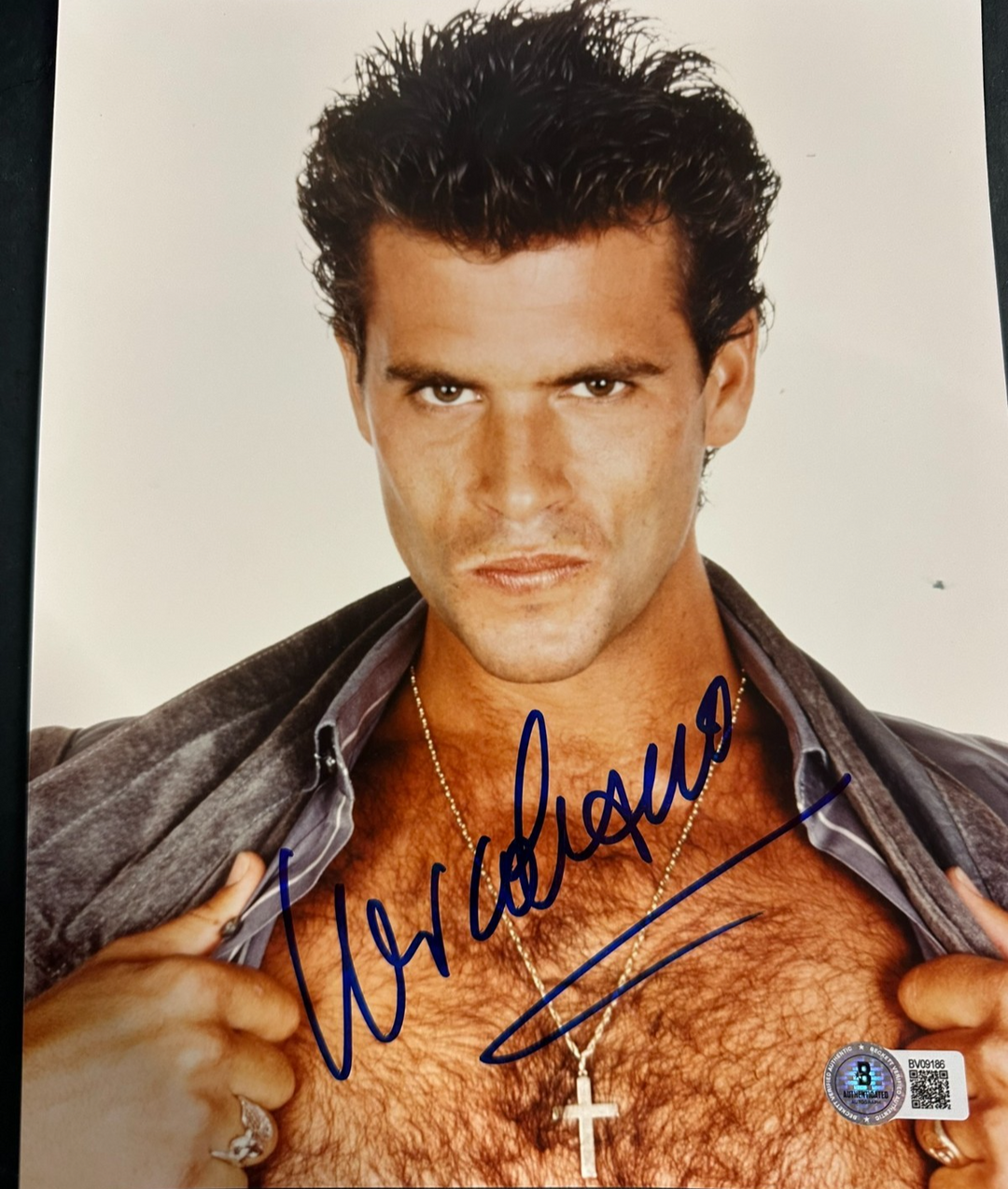 Lorenzo Lamas Signed Autographed 8X10 Photo BAS