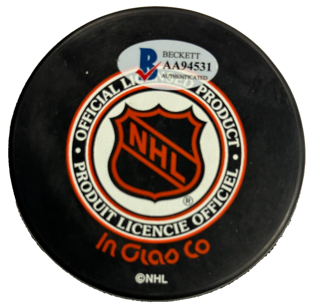 Tony Twist Autographed Quebec Nordiques Hockey Puck BAS