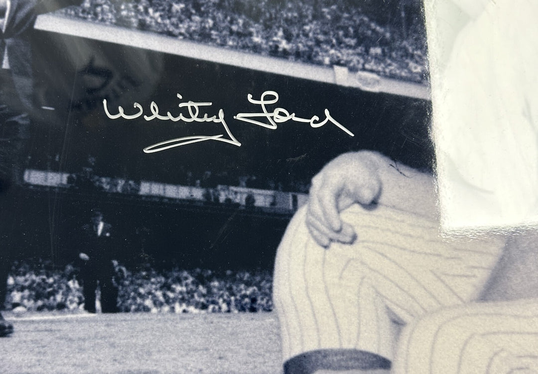 White Ford Autographed Framed 16x20 Photo Whitey Ford Day 1961 Yankees