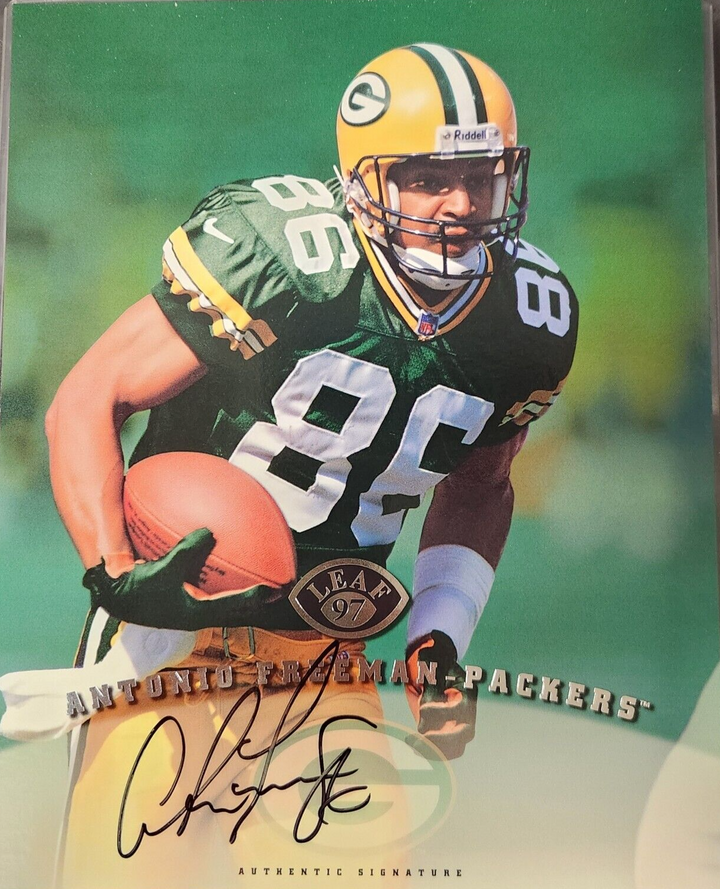 1997 Leaf Authentic Signature Antonio Freeman 8x10 Photo Packers