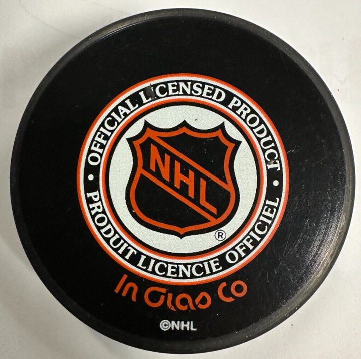 Rick Middleton Autographed Boston Bruins Hockey Puck NHL