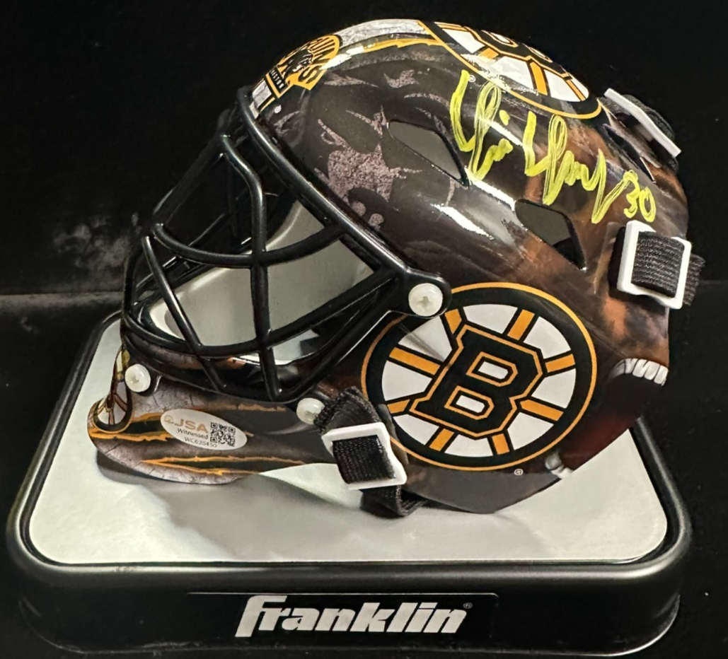 Tim Thomas Autographed Boston Bruins Mini Goalie Mask JSA NHL