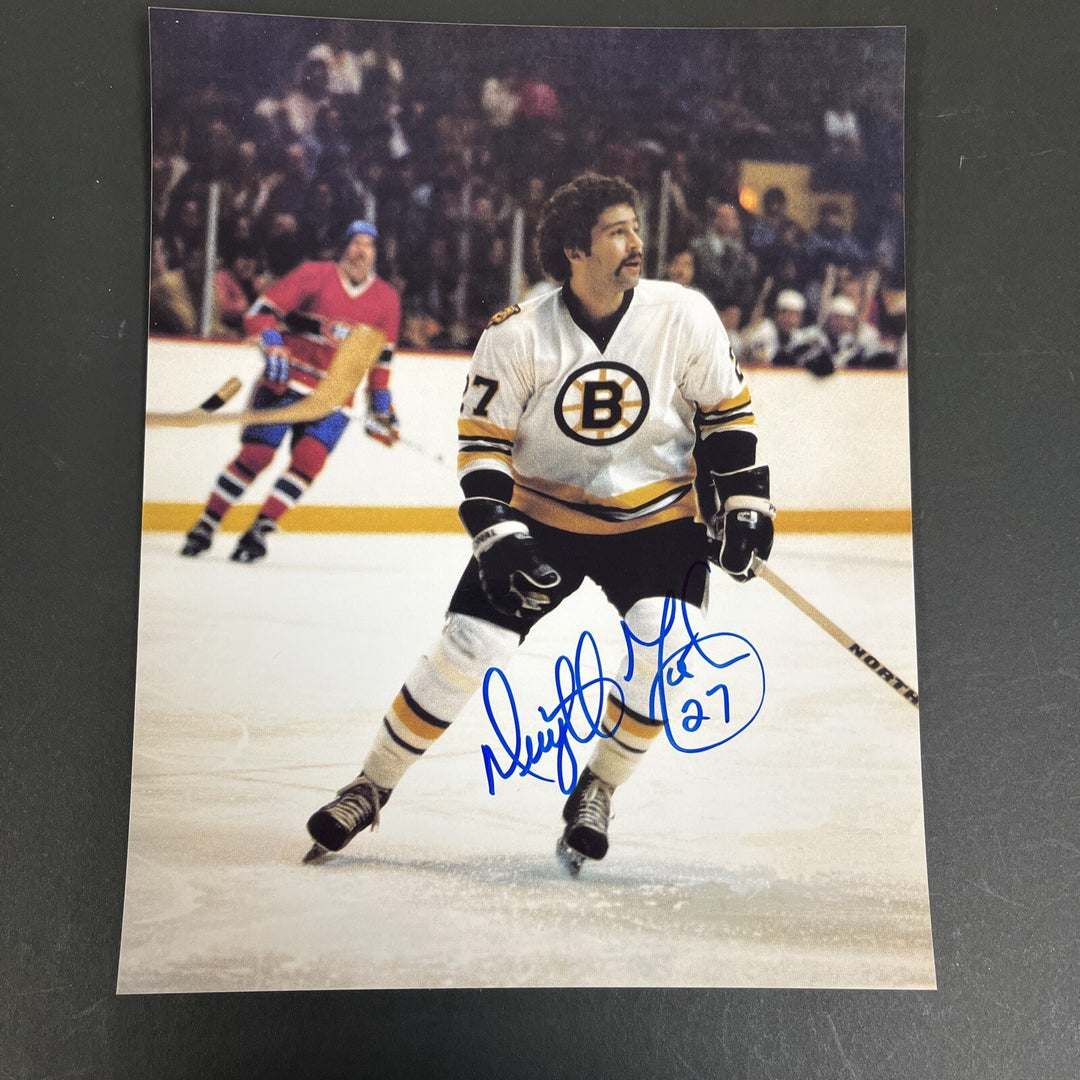 Dwight Foster Signed 8x10 Boston Bruins Sportsworld