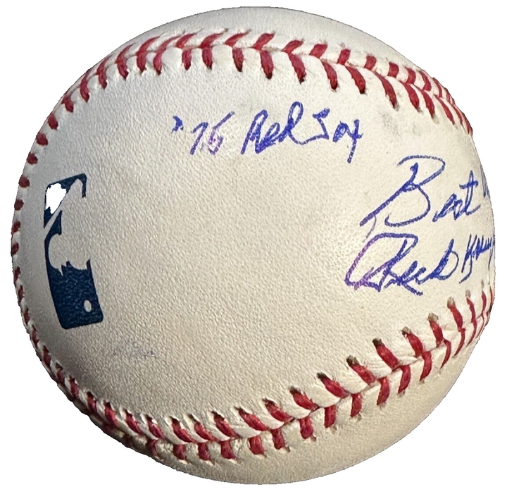 Rick Krueger Autographed Official Major League Baseball W/ 75 Red Sox Insc