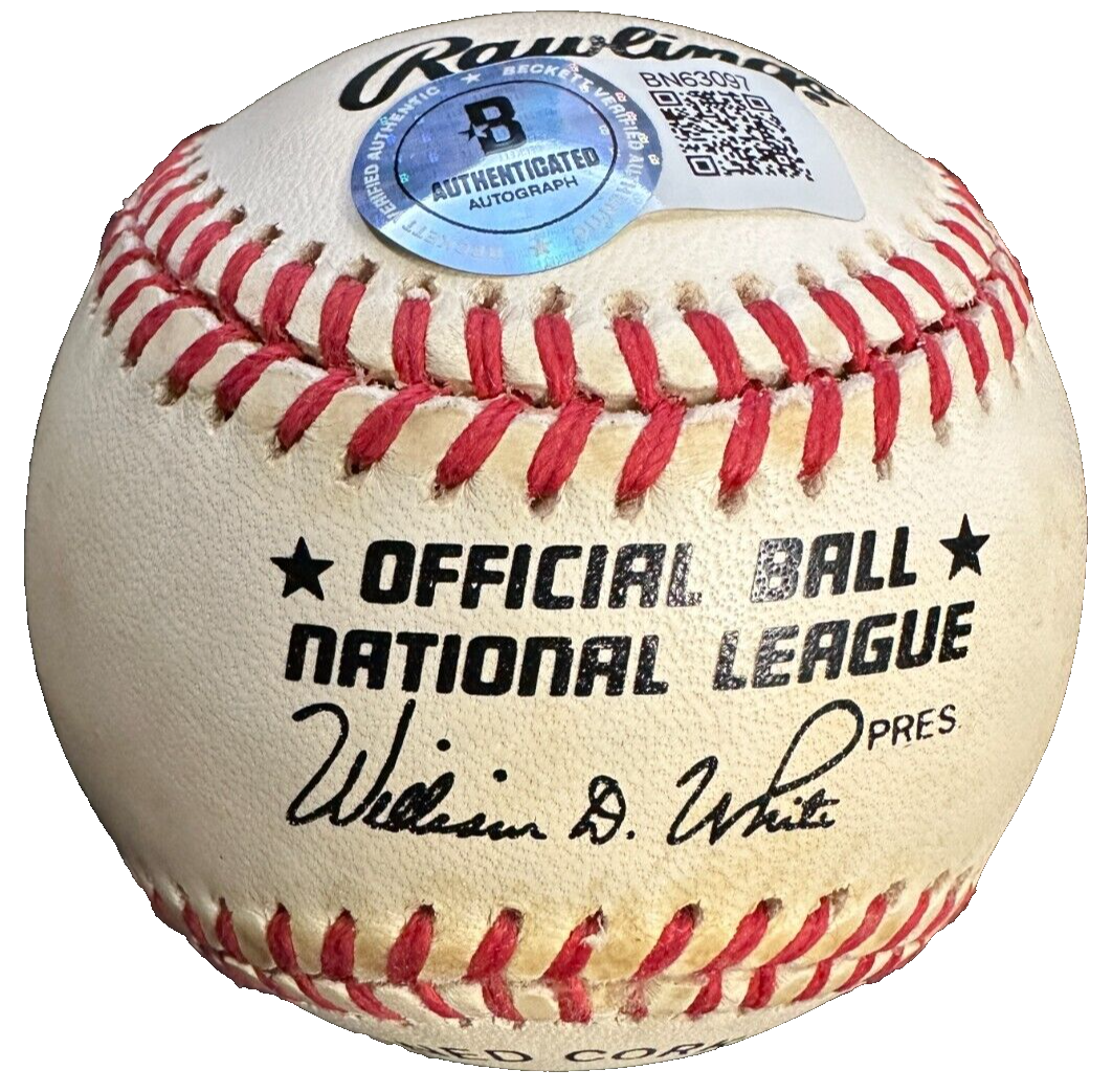 Duke Snider Autographed ONL Baseball W/ Duke of Flatbush Insc BAS Dodgers