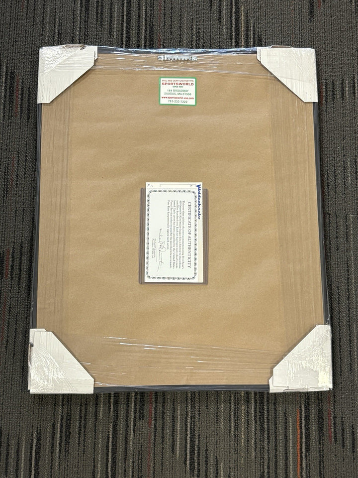 Pete Rose Makes Baseball History 4192 Framed Signed First Day Issue Cache
