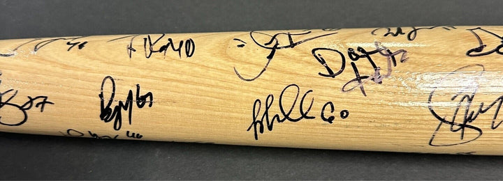 Boston Bruins 2010 Winter Classic Team Signed Bat Fenway Park Orr Bergeron