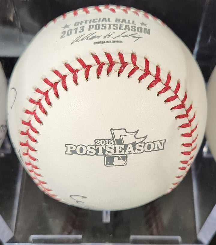 Charles Laquidara Signed Inscribed 2013 World Series Baseball WBCN Host COA