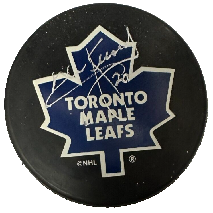 Al Secord Autographed Toronto Maple Leafs Hockey Puck NHL BAS