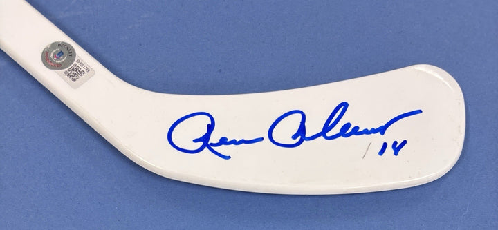 Rene Robert Signed Mini Stick Beckett Buffalo Sabres