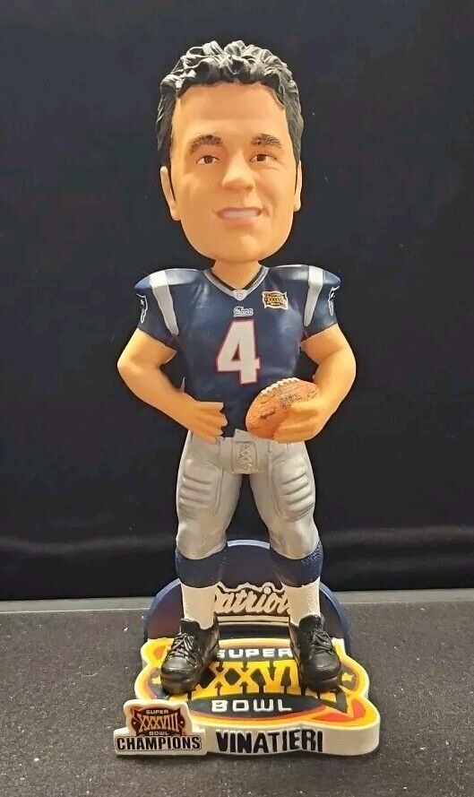 Adam Vinatieri Superbowl XXXVIII FOCO Bobblehead Legends Of The Field LE /20000