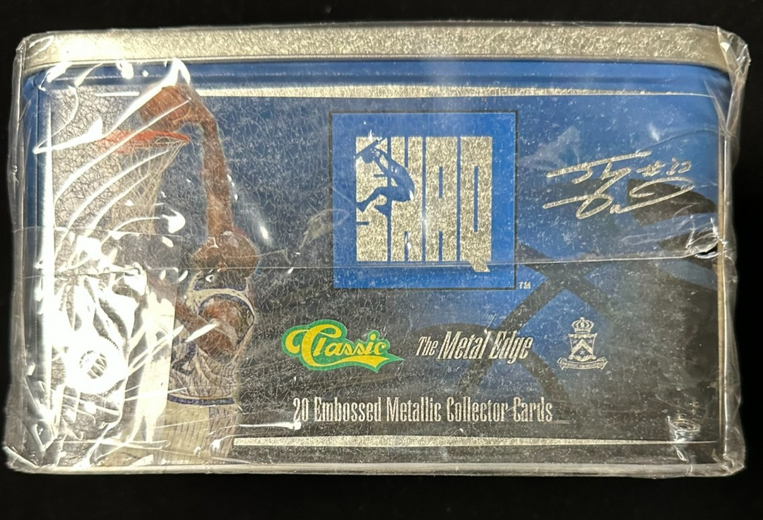 1994 Classic the Metal Edge Shaq 20 Embossed Cards in Metal Tin Factory Sealed