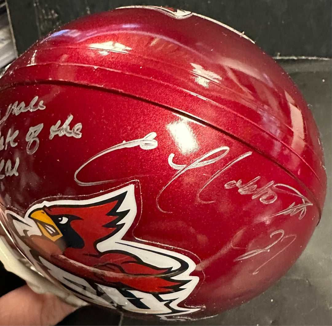 Ellis Hobbs Autographed Iowa State Mini Helmet W/04 Male Athlete of the Year Ins