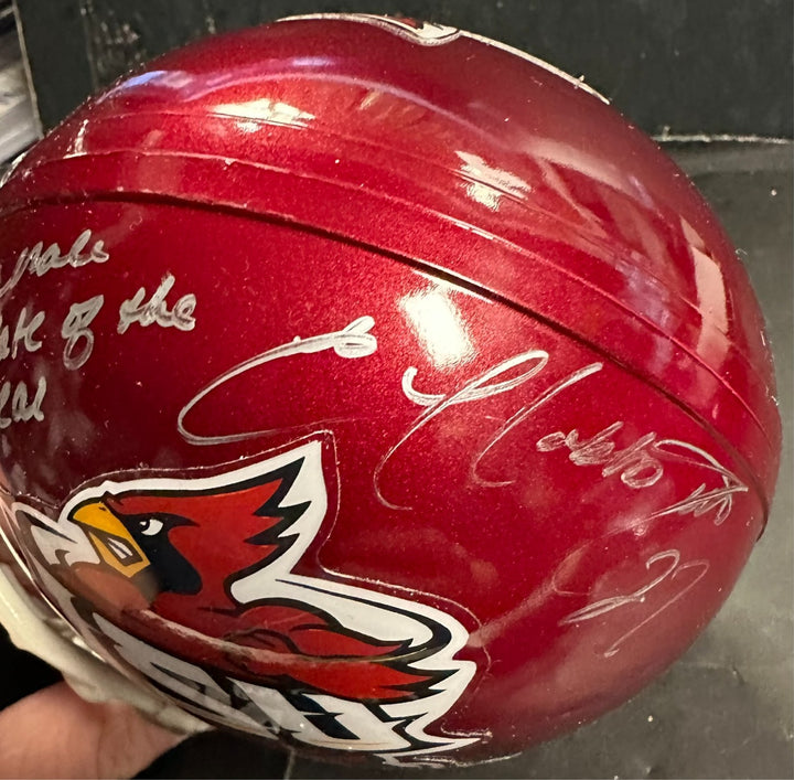 Ellis Hobbs Autographed Iowa State Mini Helmet W/04 Male Athlete of the Year Ins