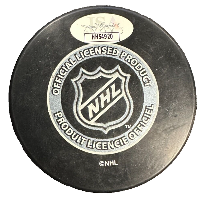 Sergei Federov Autographed Columbus Blue Jackets Hockey Puck JSA HOF