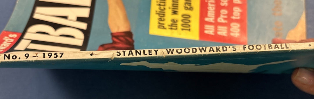 Stanley Woodward's Football Magazine 1957 Bobby Cox Minnesota QB
