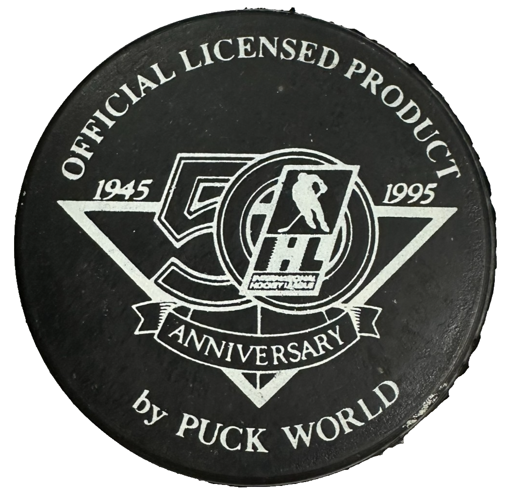 Vintage Denver Grizzlies Official Hockey Puck IHL