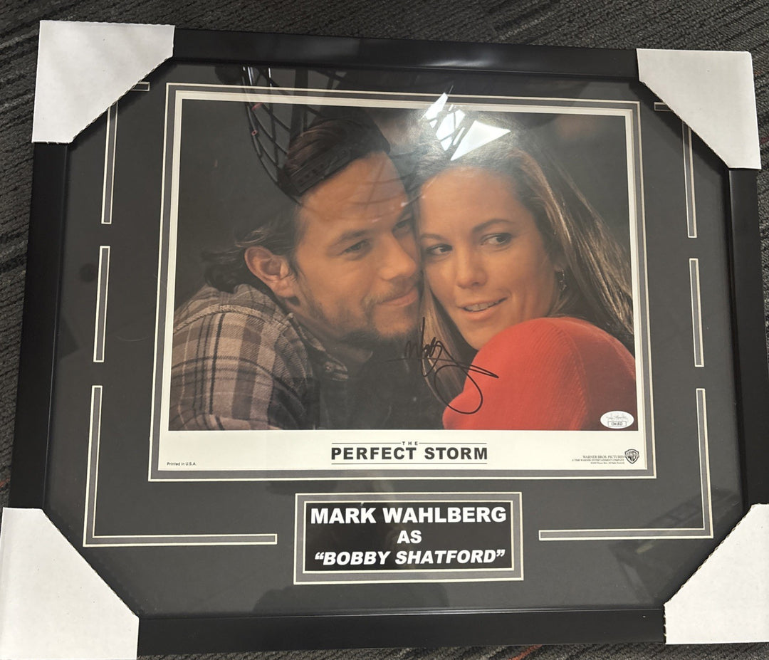 Mark Wahlberg Signed 11x14 Framed Photo The Perfect Storm as Bobby Shatford JSA