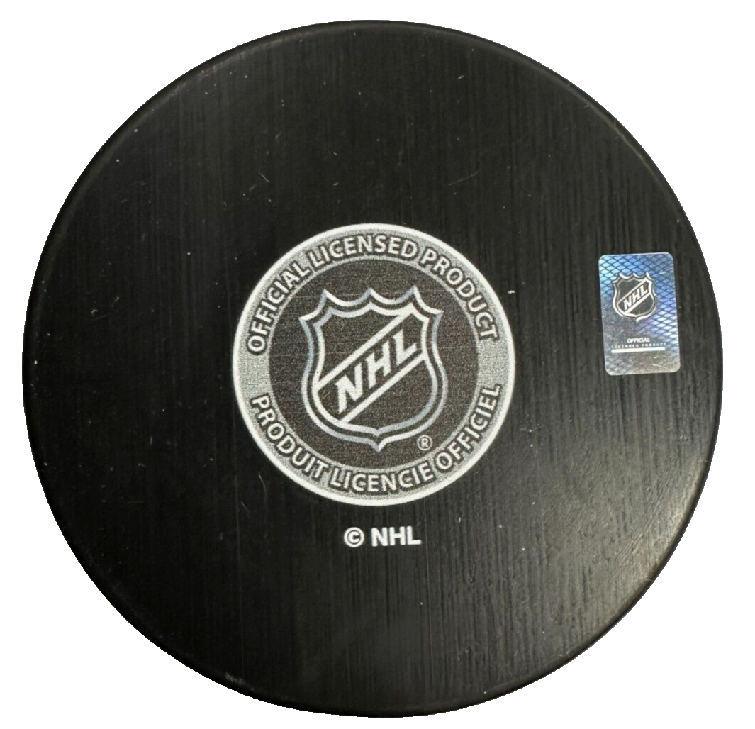 Al Secord Autographed Boston Bruins 100th Anniversary Puck NHL