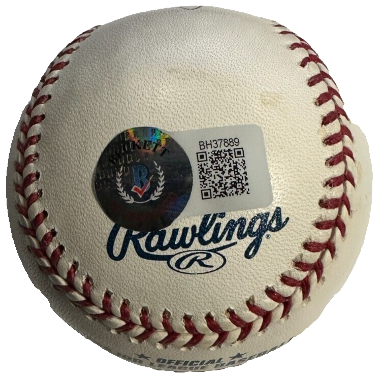 Kirk Gibson Autographed Official Major League Baseball BAS Dodgers Tigers