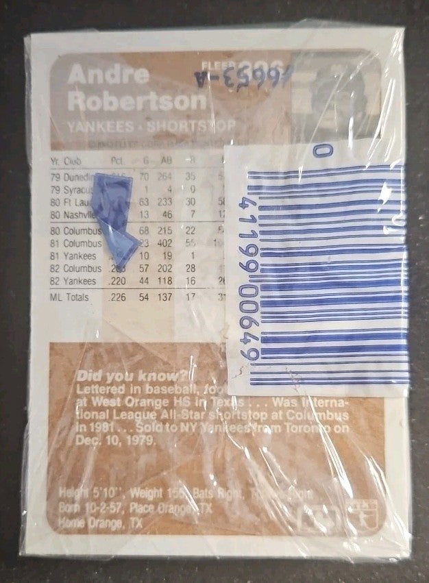 1983 Fleer Cello Pack Ryne Sandberg Rookie On Top MINT