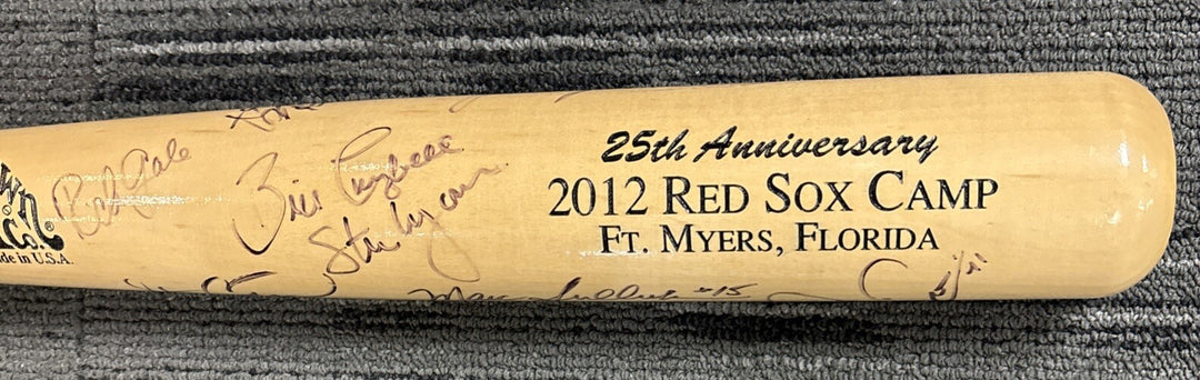 2012 Red Sox Fantasy Camp Signed Baseball Bat Campbell Petrocelli Bell Etc.