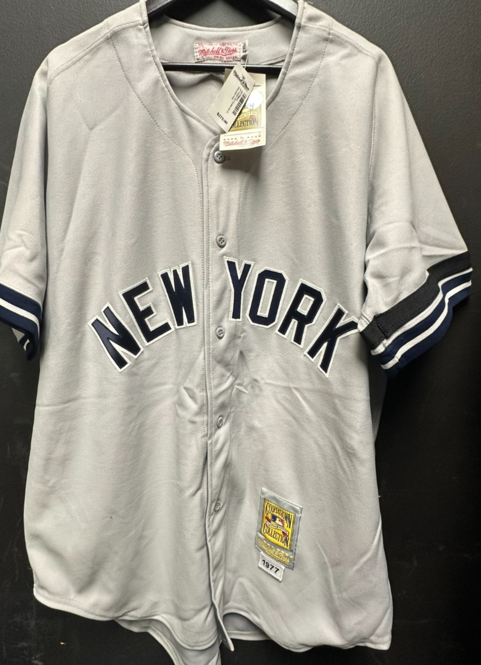 Reggie Jackson 1977 New York Yankees Mitchell & Ness Road Jersey NWT 2XL