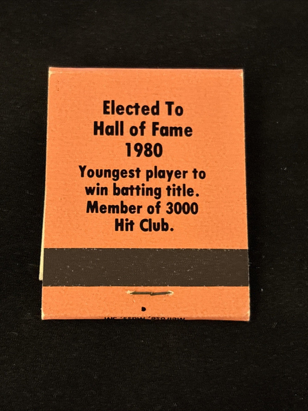 1980 Liberty Superstars Matchbook Salmon Al Kaline No. 2 Detroit Tigers